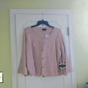 Cliche Bat Wing Swaeter with Pearl Details